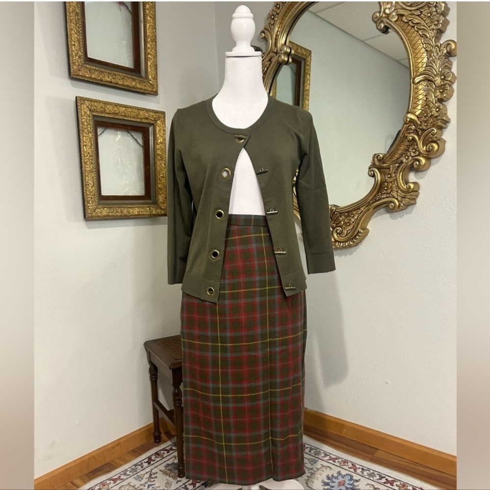 VINTAGE Handmade Plaid Skirt - Size M